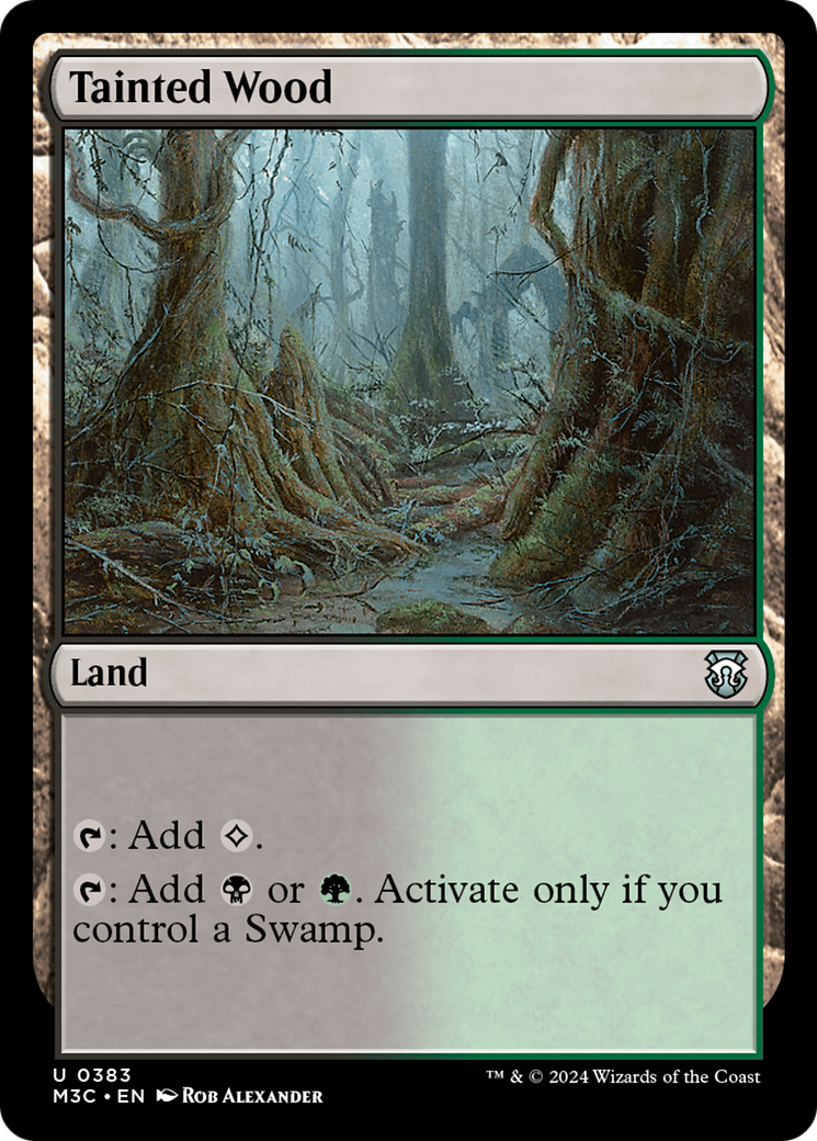 Tainted Wood (Ripple Foil) [Modern Horizons 3 Commander] | D20 Games