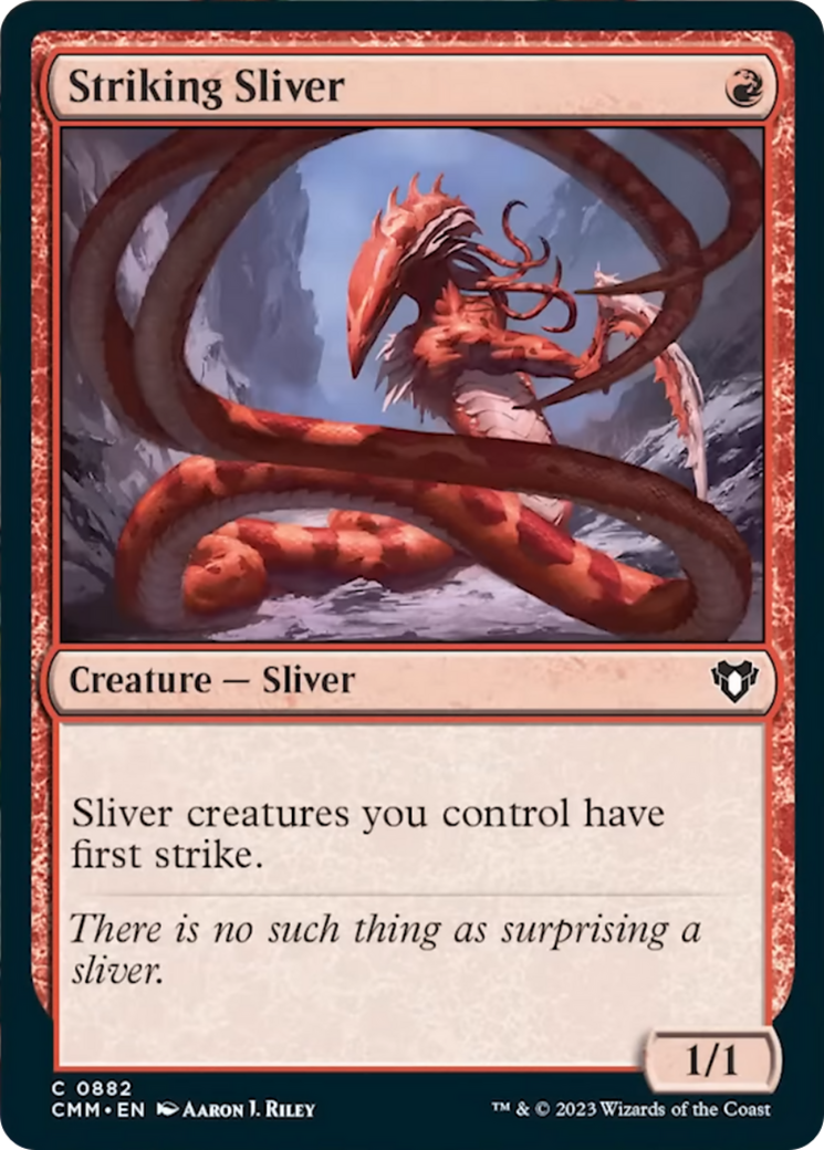 Striking Sliver [Commander Masters] | D20 Games