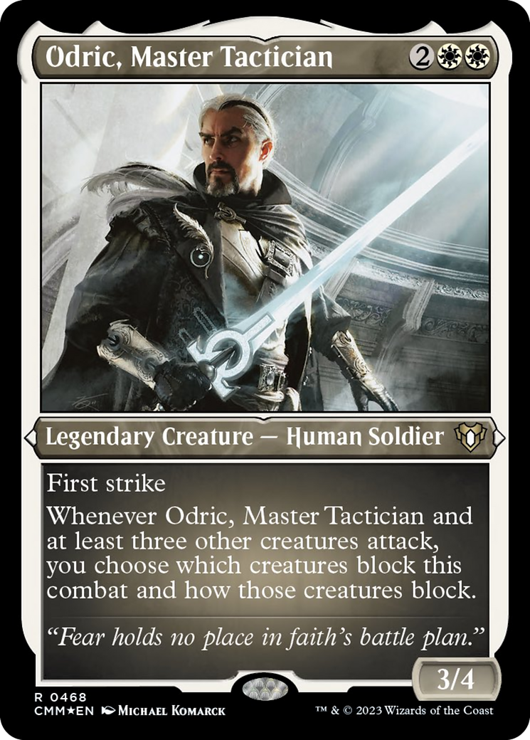 Odric, Master Tactician (Foil Etched) [Commander Masters] | D20 Games