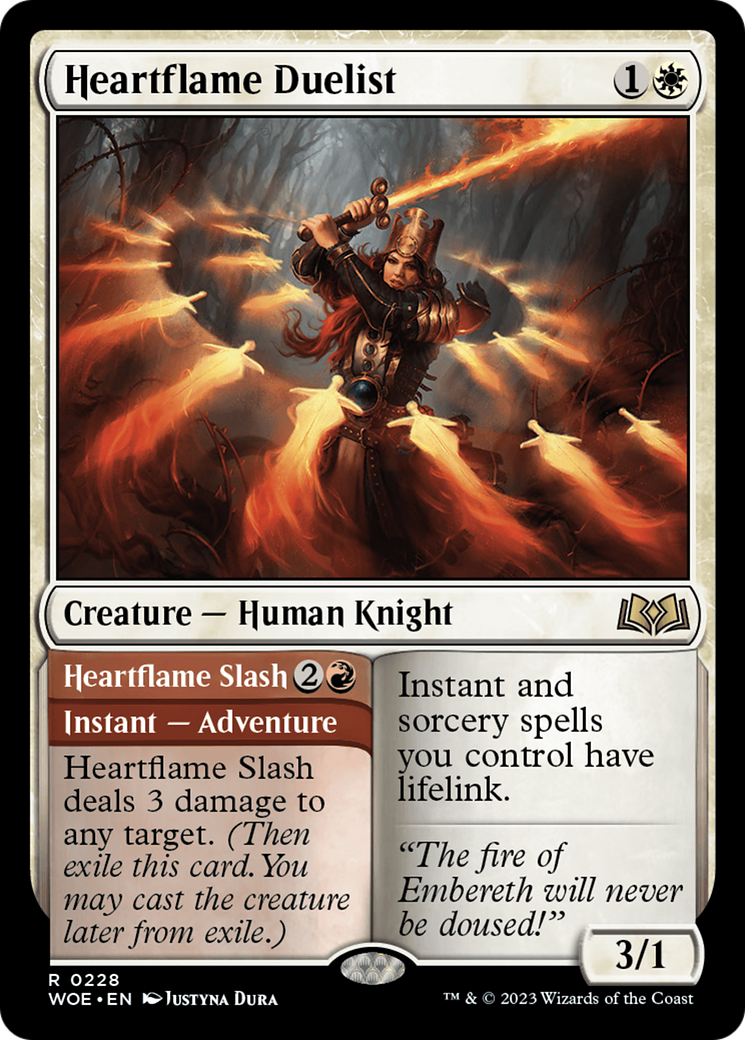 Heartflame Duelist // Heartflame Slash [Wilds of Eldraine] | D20 Games