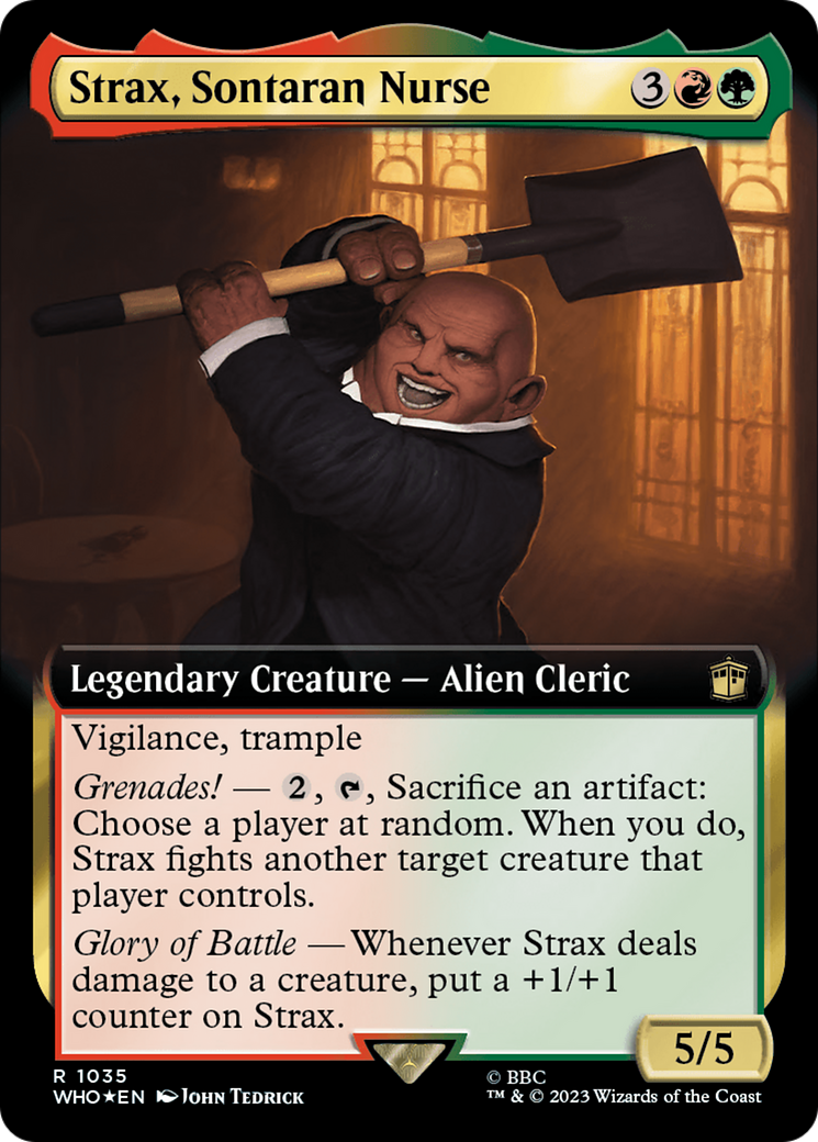 Strax, Sontaran Nurse (Extended Art) (Surge Foil) [Doctor Who] | D20 Games