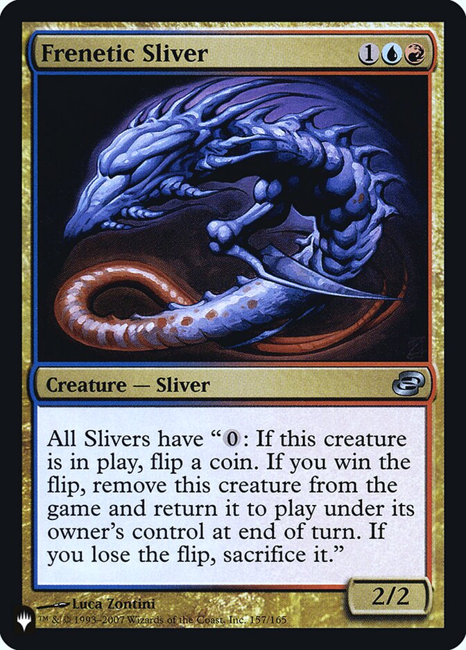 Frenetic Sliver [Secret Lair: Heads I Win, Tails You Lose] | D20 Games