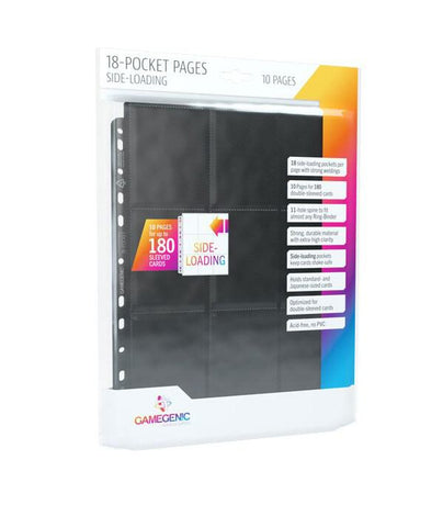 Gamegenic Pages: Sideloading 18-Pocket - Black (10ct)