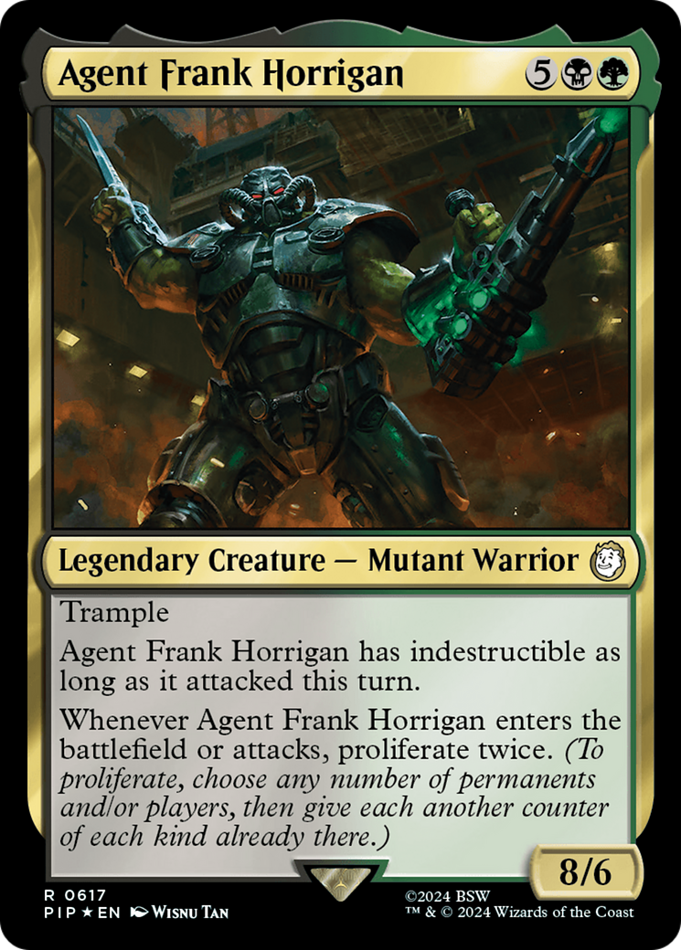 Agent Frank Horrigan (Surge Foil) [Fallout] | D20 Games