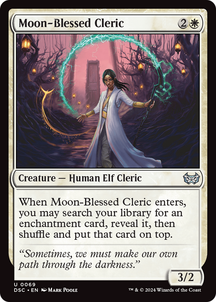 Moon-Blessed Cleric [Duskmourn: House of Horror Commander] | D20 Games