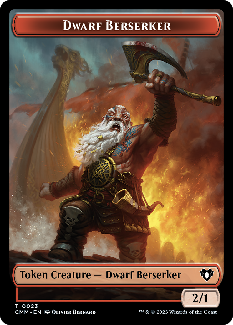 Dwarf Berserker Token [Commander Masters Tokens] | D20 Games