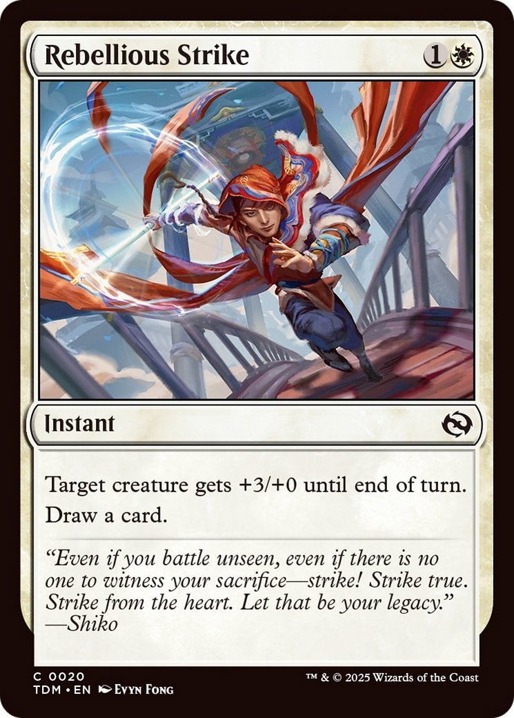 Rebellious Strike [Tarkir: Dragonstorm] | D20 Games