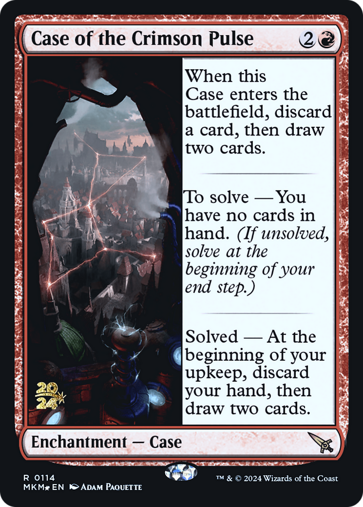 Case of the Crimson Pulse [Murders at Karlov Manor Prerelease Promos] | D20 Games