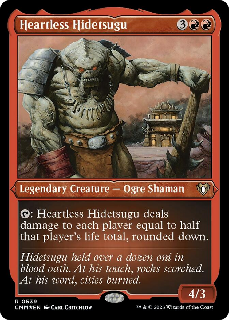 Heartless Hidetsugu (Foil Etched) [Commander Masters] | D20 Games