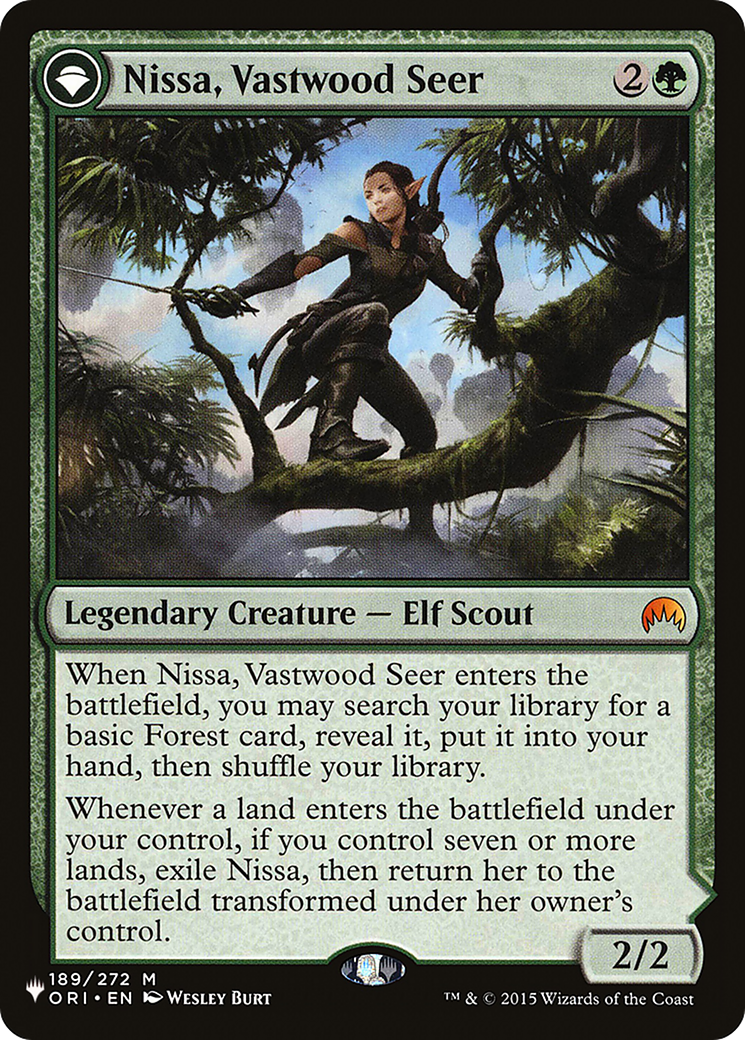 Nissa, Vastwood Seer // Nissa, Sage Animist [Secret Lair: From Cute to Brute] | D20 Games