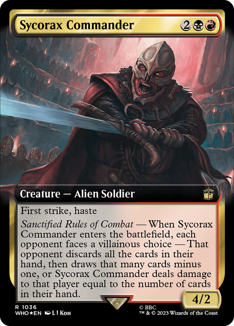 Sycorax Commander (Extended Art) (Surge Foil) [Doctor Who] | D20 Games