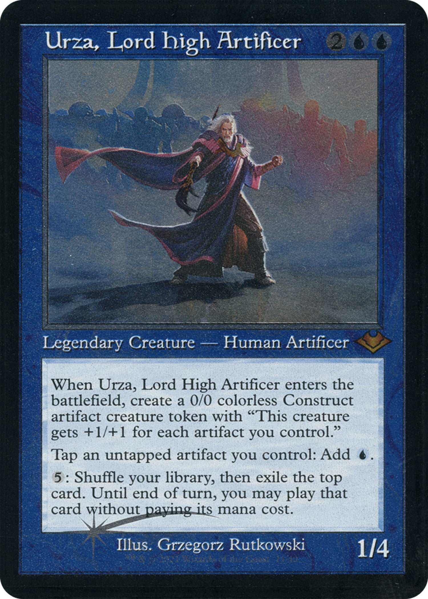 Urza, Lord High Artificer (Retro Foil Etched) [Modern Horizons] | D20 Games