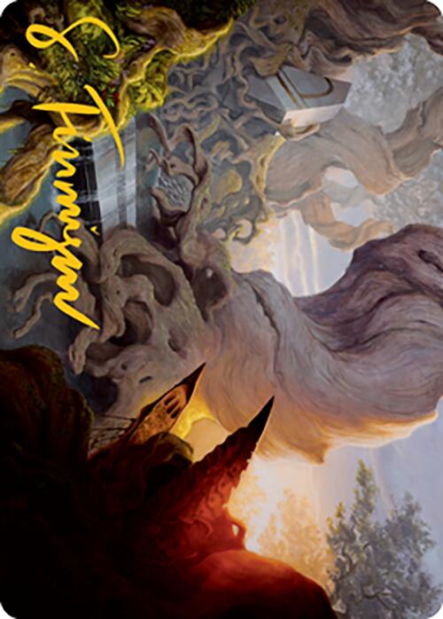 Yavimaya, Cradle of Growth Art Card (Gold-Stamped Signature) [Modern Horizons 2 Art Series] | D20 Games