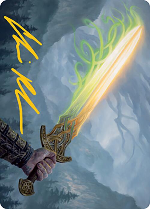 Sword of Hearth and Home Art Card (Gold-Stamped Signature) [Modern Horizons 2 Art Series] | D20 Games