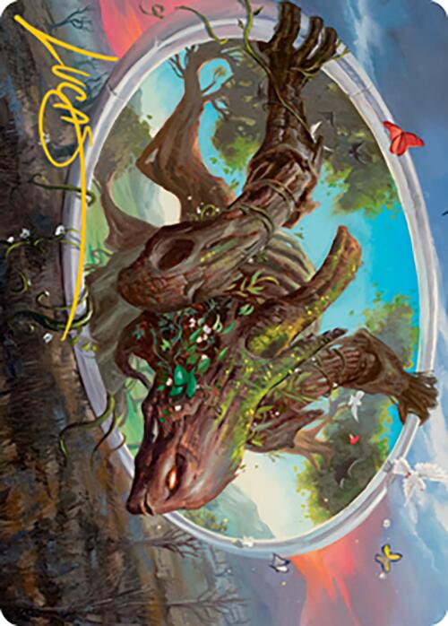 Gaea's Will Art Card (Gold-Stamped Signature) [Modern Horizons 2 Art Series] | D20 Games