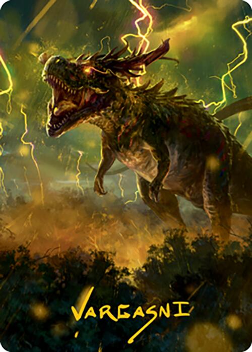 Thrasta, Tempest's Roar Art Card (42) (Gold-Stamped Signature) [Modern Horizons 2 Art Series] | D20 Games