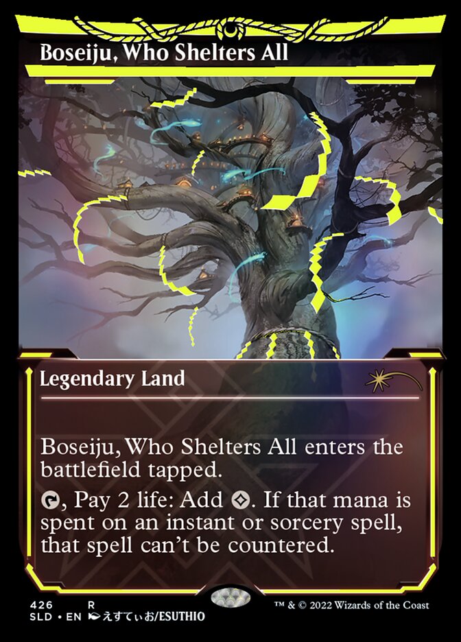 Boseiju, Who Shelters All (Neon Ink Yellow) [Secret Lair Drop Series] | D20 Games