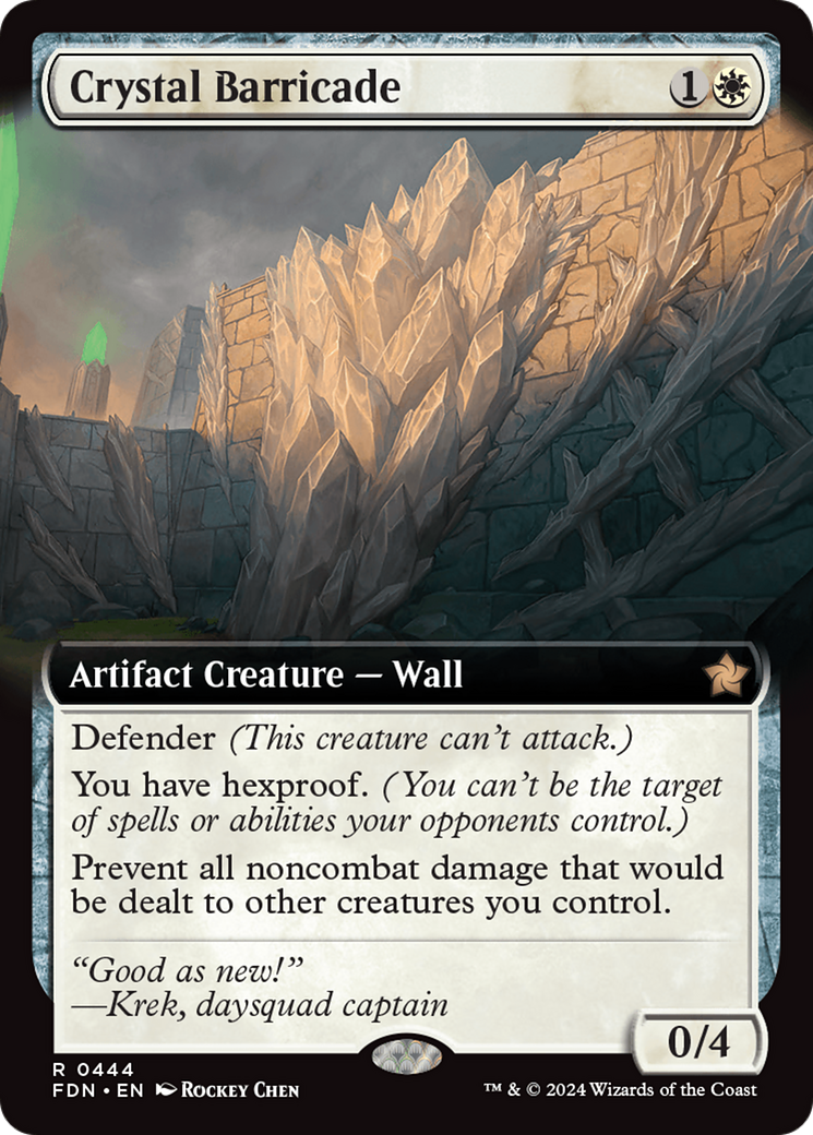 Crystal Barricade (Extended Art) [Foundations] | D20 Games