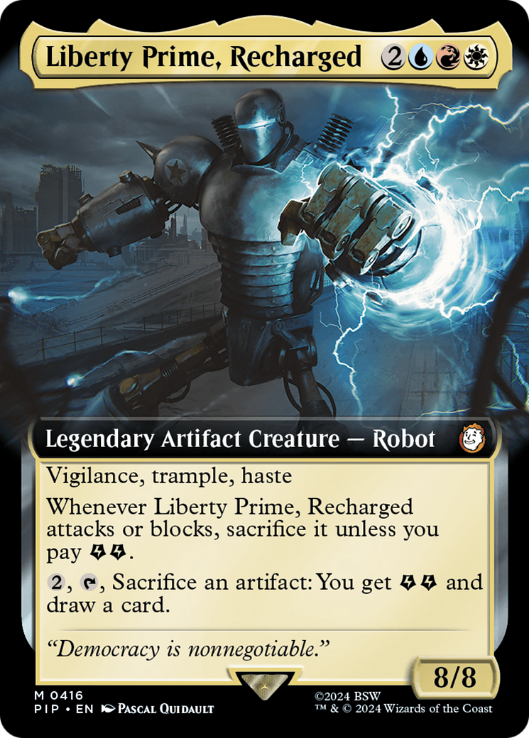 Liberty Prime, Recharged (Extended Art) [Fallout] | D20 Games