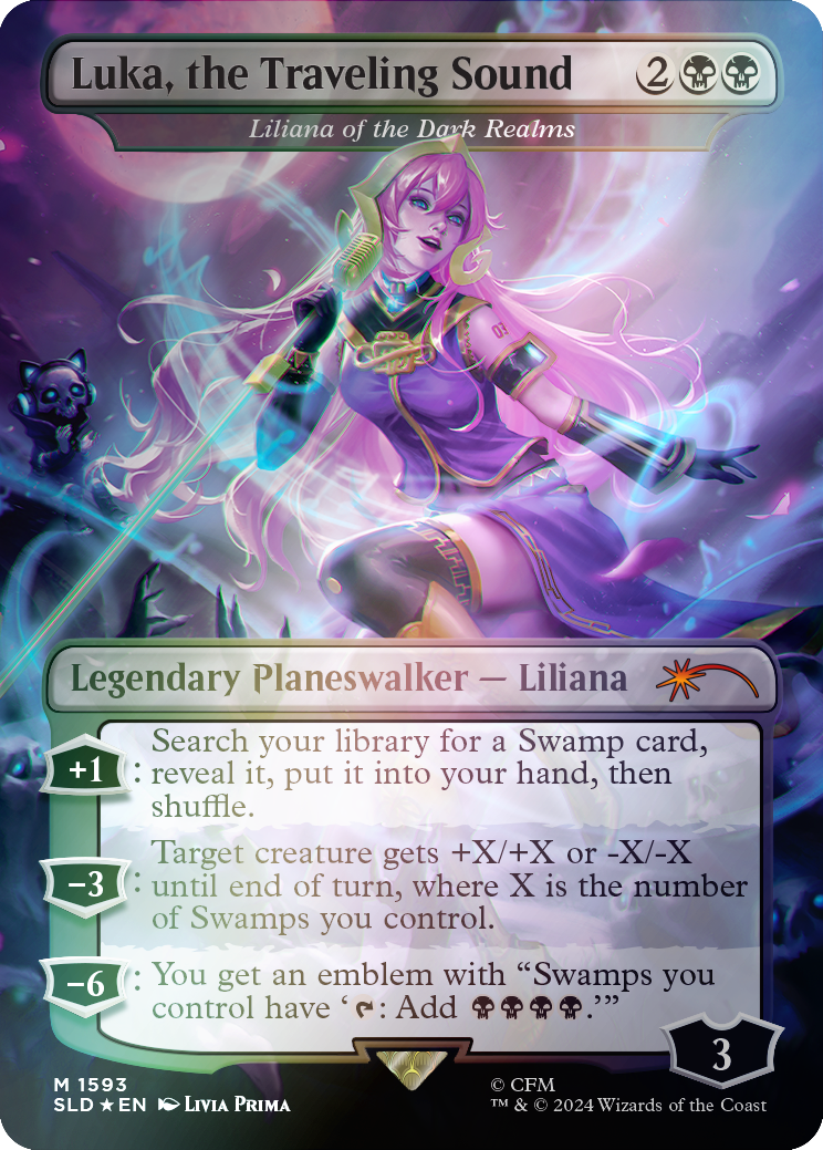 Luka, the Traveling Sound - Liliana of the Dark Realms (Rainbow Foil) [Secret Lair Drop Series] | D20 Games