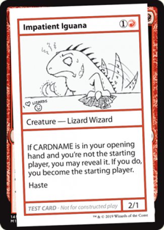 Impatient Iguana (2021 Edition) [Mystery Booster Playtest Cards] | D20 Games