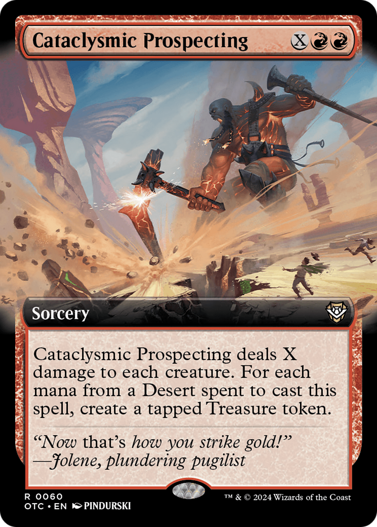Cataclysmic Prospecting (Extended Art) [Outlaws of Thunder Junction Commander] | D20 Games