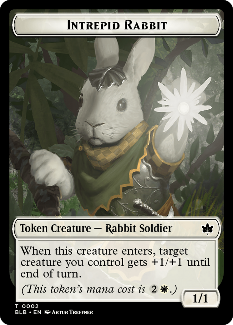 Intrepid Rabbit Token [Bloomburrow Tokens] | D20 Games