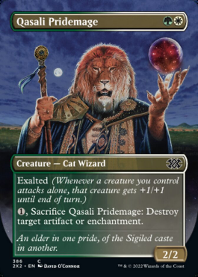 Qasali Pridemage (Borderless Alternate Art) [Double Masters 2022] | D20 Games