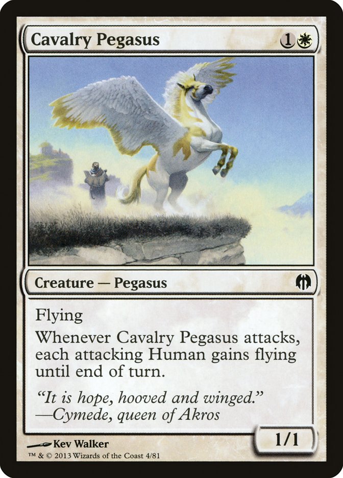 Cavalry Pegasus [Duel Decks: Heroes vs. Monsters] | D20 Games