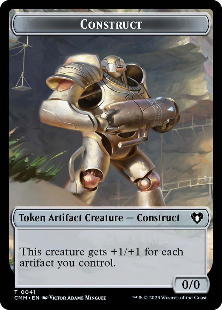 Thopter // Construct (41) Double-Sided Token [Commander Masters Tokens] | D20 Games