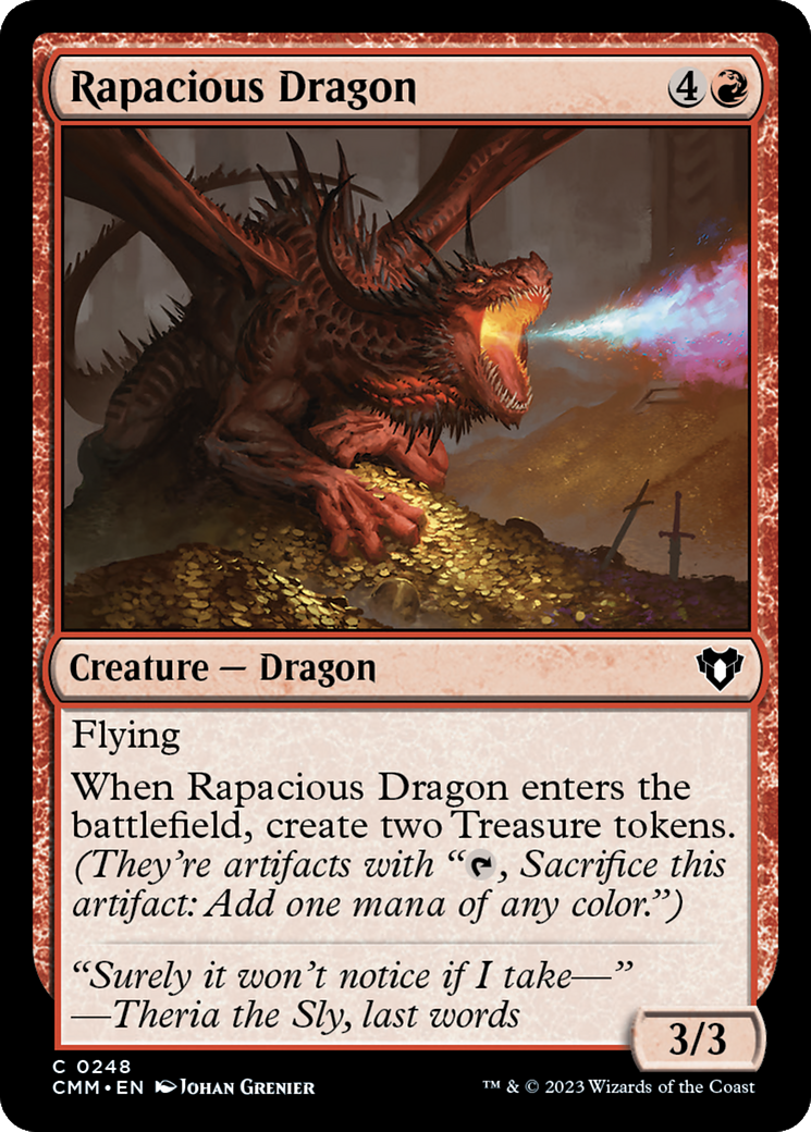 Rapacious Dragon [Commander Masters] | D20 Games