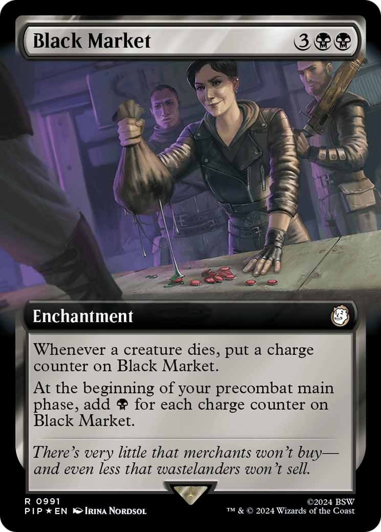 Black Market (Extended Art) (Surge Foil) [Fallout] | D20 Games