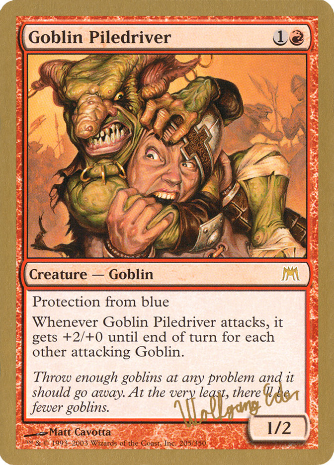 Goblin Piledriver (Wolfgang Eder) [World Championship Decks 2003] | D20 Games