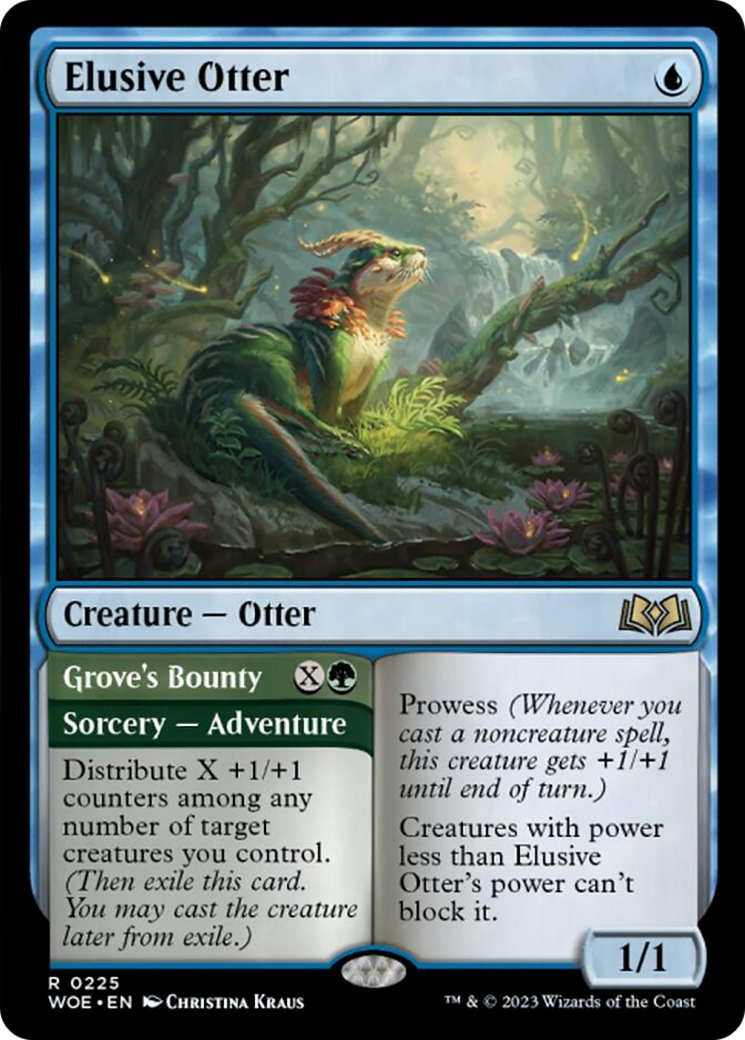 Elusive Otter // Grove's Bounty [Wilds of Eldraine] | D20 Games