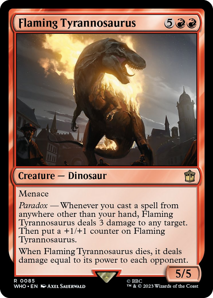 Flaming Tyrannosaurus [Doctor Who] | D20 Games