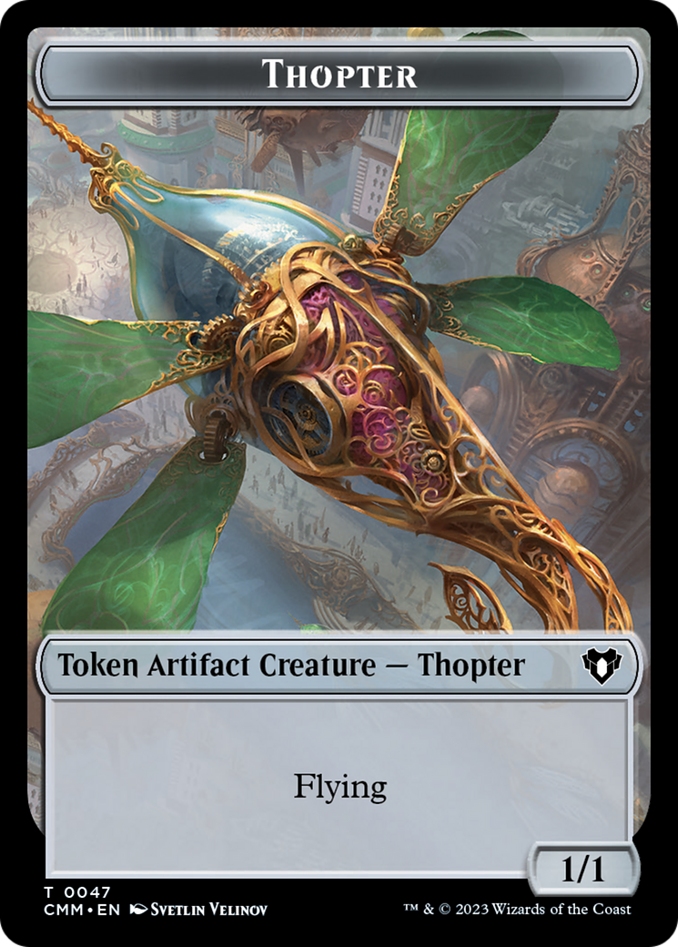 Thopter // Elemental (0025) Double-Sided Token [Commander Masters Tokens] | D20 Games