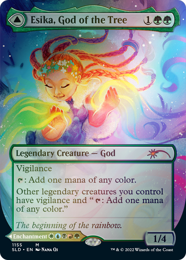 Esika, God of the Tree // The Prismatic Bridge (Borderless) [Secret Lair: From Cute to Brute] | D20 Games