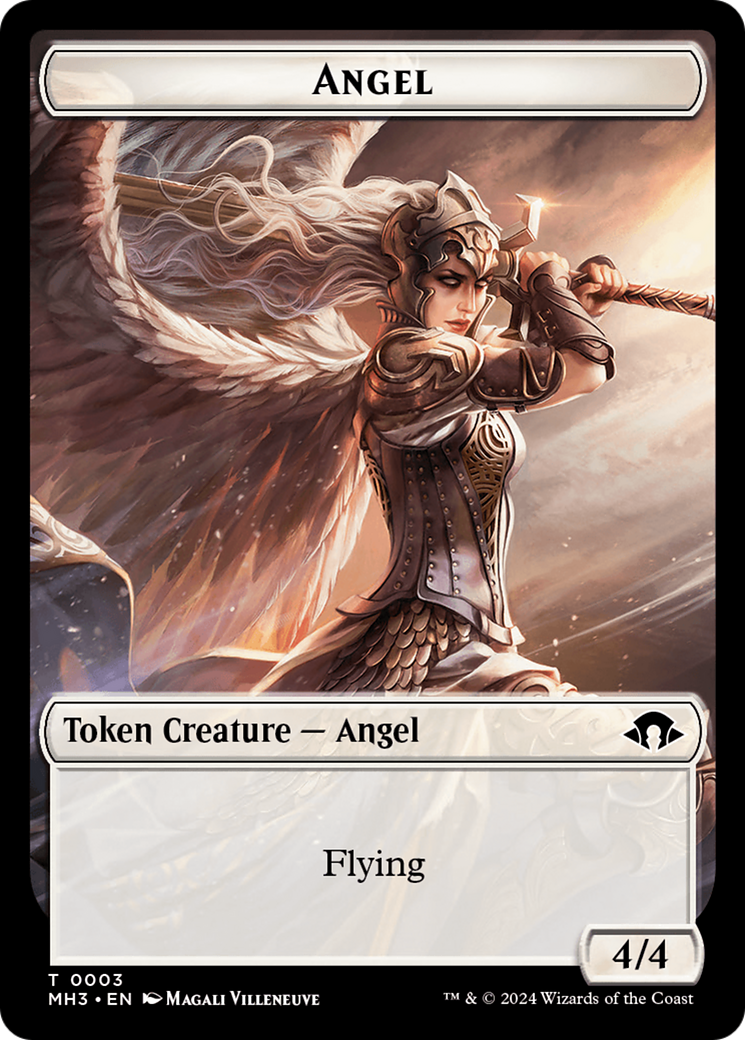 Phyrexian Germ // Angel Double-Sided Token [Modern Horizons 3 Tokens] | D20 Games