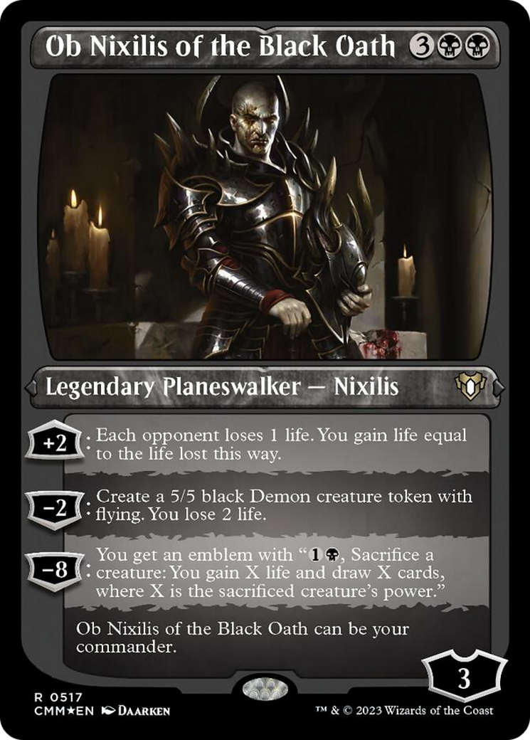 Ob Nixilis of the Black Oath (Foil Etched) [Commander Masters] | D20 Games