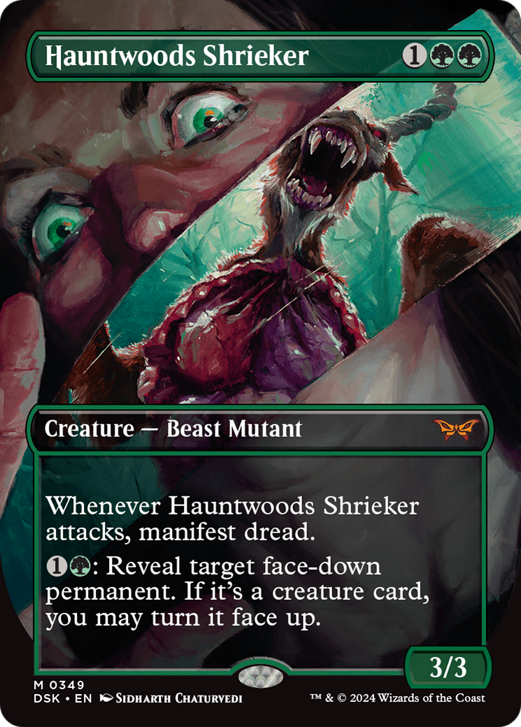 Hauntwoods Shrieker (Borderless) [Duskmourn: House of Horror] | D20 Games