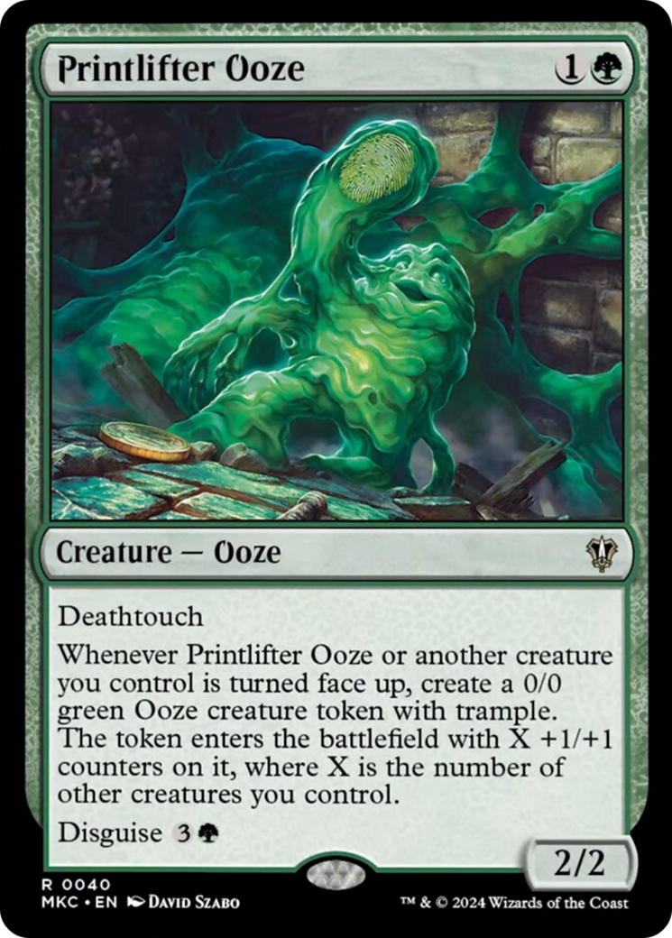 Printlifter Ooze [Murders at Karlov Manor Commander] | D20 Games