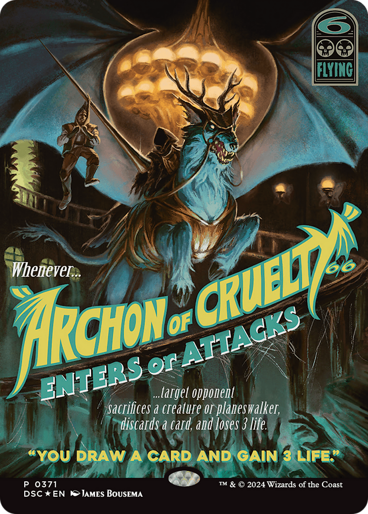 Archon of Cruelty (Showcase) [Duskmourn: House of Horror Commander] | D20 Games