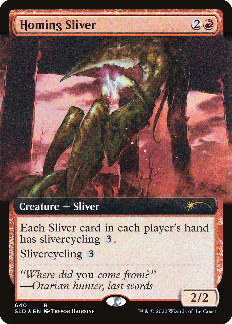 Homing Sliver (Extended Art) [Secret Lair Drop Promos] | D20 Games