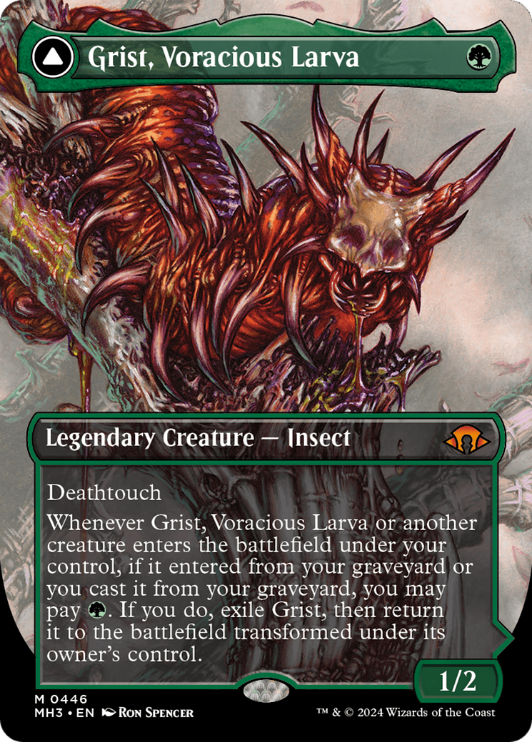 Grist, Voracious Larva // Grist, the Plague Swarm (Borderless) [Modern Horizons 3] | D20 Games