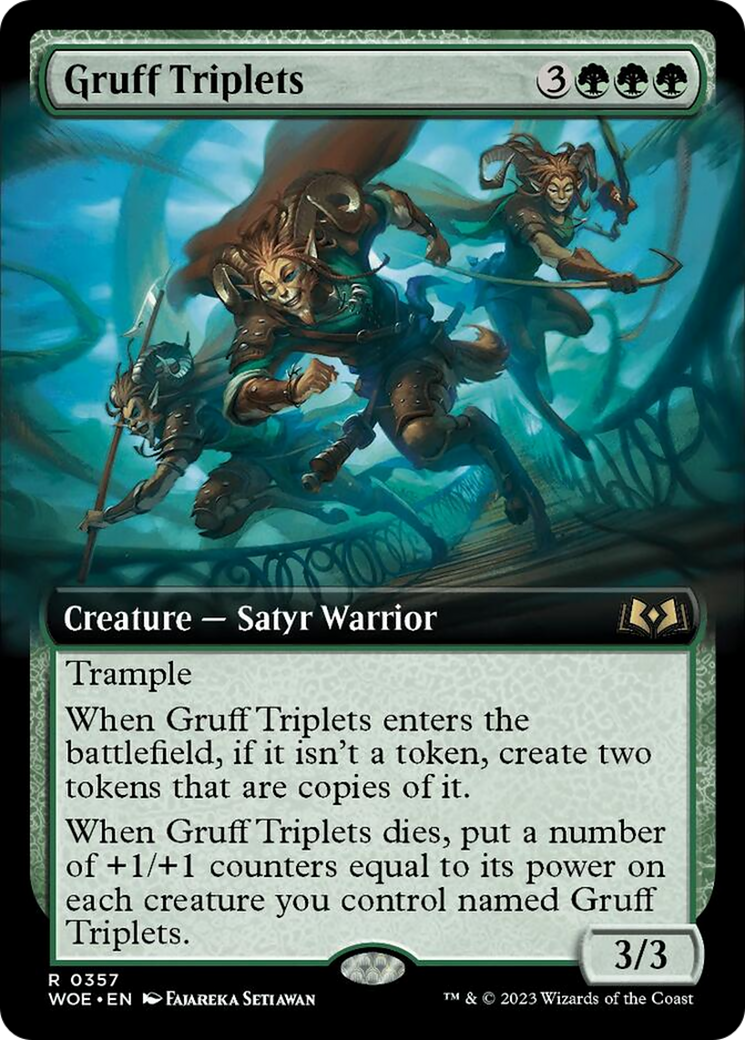 Gruff Triplets (Extended Art) [Wilds of Eldraine] | D20 Games