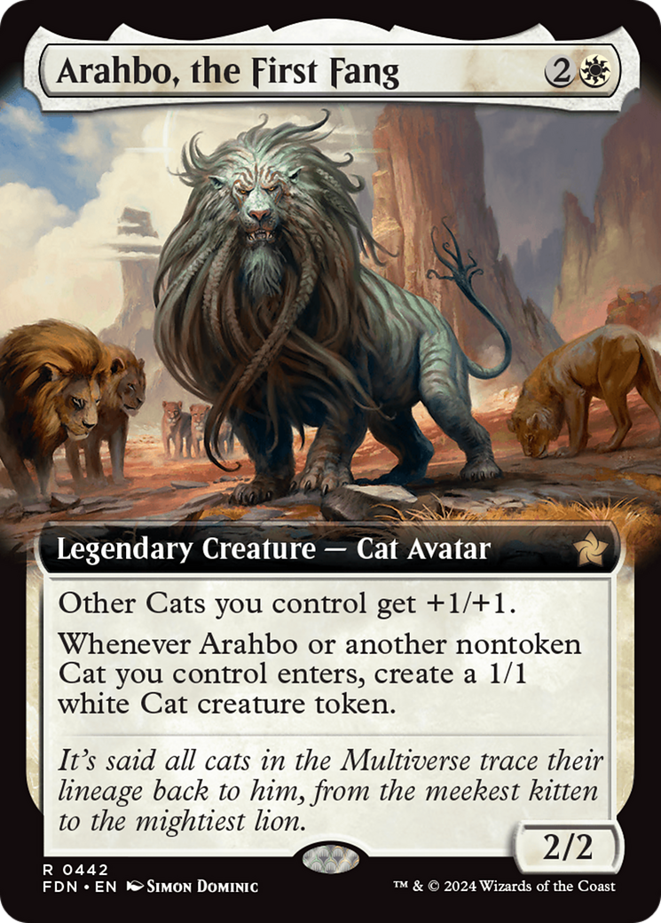 Arahbo, the First Fang (Extended Art) [Foundations] | D20 Games