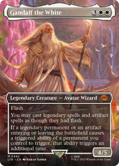 Gandalf the White (Borderless Alternate Art) [The Lord of the Rings: Tales of Middle-Earth] | D20 Games