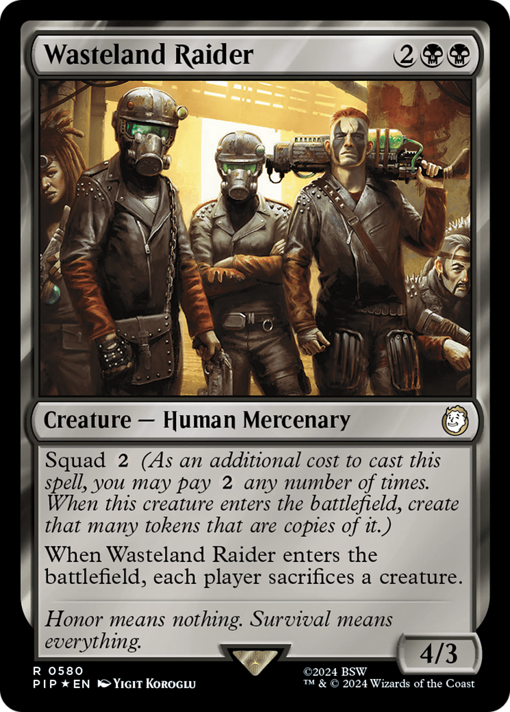 Wasteland Raider (Surge Foil) [Fallout] | D20 Games