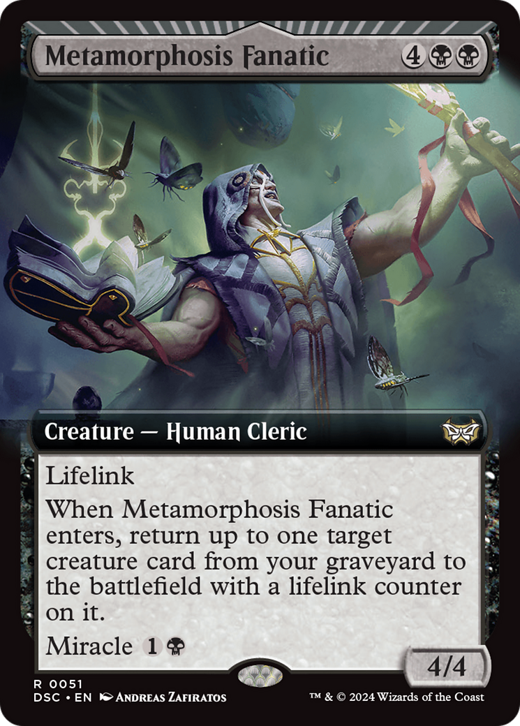 Metamorphosis Fanatic (Extended Art) [Duskmourn: House of Horror Commander] | D20 Games