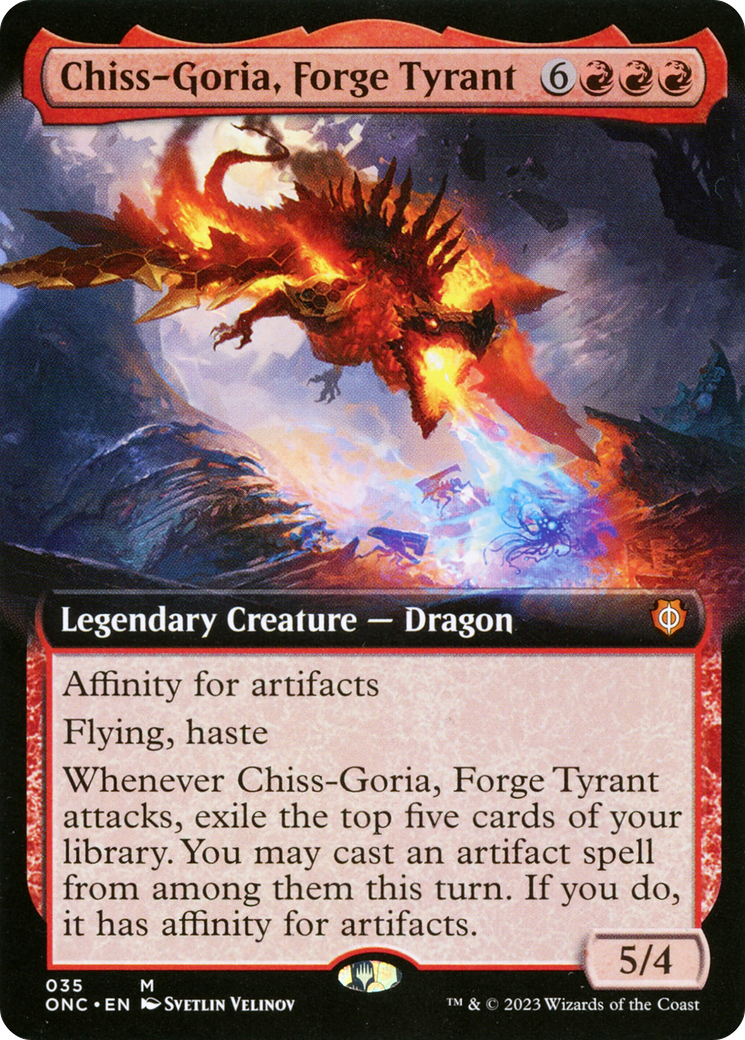 Chiss-Goria, Forge Tyrant (Extended Art) [Phyrexia: All Will Be One Commander] | D20 Games